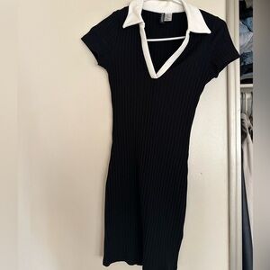 H&M casual dress with white collar